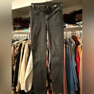 PAIGE Women's Charcoal Straight Leg Jeans